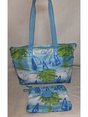 Coach Resort Palm Travel Tote Packable B1480-F30022 Rare